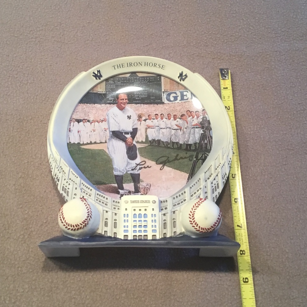 The Iron Horse Baseball Plaque,Lou Gehrig, # A3754